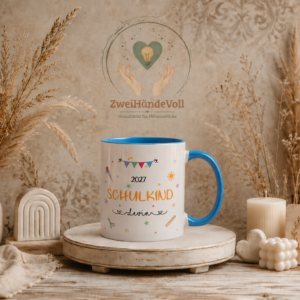 Personalisierte Schulkind-Tasse 2027 – Ein besonderes Erinnerungsstück zur Einschulung